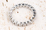 Bague 53 Alliance Éternité en Or Blanc 18 Carats et 1.26 CTDiamants 58 Facettes ALLDIAM126-107
