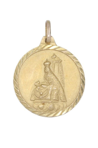 Pendentif MÉDAILLE SCAPULAIRE VIERGE DES ANGOISSES ET SACRÉ CŒUR DE JÉSUS 58 Facettes 083371