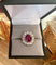 Bague 50 Bague rubis birman non chauffé 3.63 Carats diamants platine or jaune (Certificat) 58 Facettes BRU56
