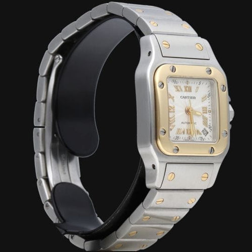 Montre Cartier Montre Santos De Cartier Galbee Pm 58 Facettes MT42393