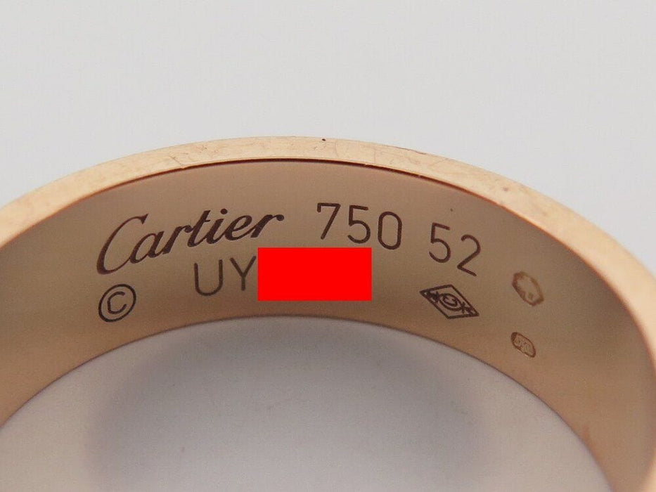 Bague 52 bague CARTIER love classique crb4084800 t52 en or rose 18k 5.6gr 58 Facettes 265087