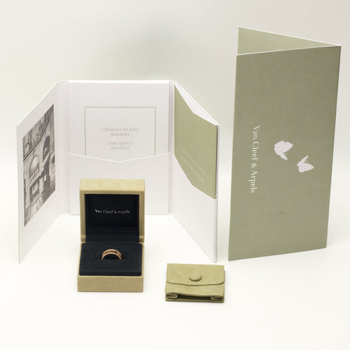 Bague 52 Van Cleef & Arpels  - Bague Perlée Signature en or jaune 58 Facettes