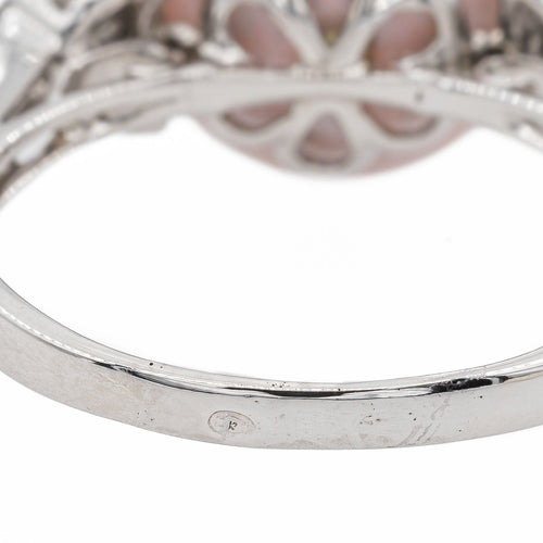 Bague 63 Bague Or blanc Perle 58 Facettes 3088472CN