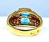 Bague 59 Bague bandeau Or jaune Topaze Diamants 58 Facettes AB229