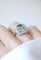 Bague 58 Bague Art Déco Octogonale Aigue-Marine 4,90 Cts et Diamants 58 Facettes