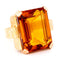 Bague 58 Bague Rétro en Or jaune, Citrine 58 Facettes 2F4EA441C5C14EB884C8D70C86286696