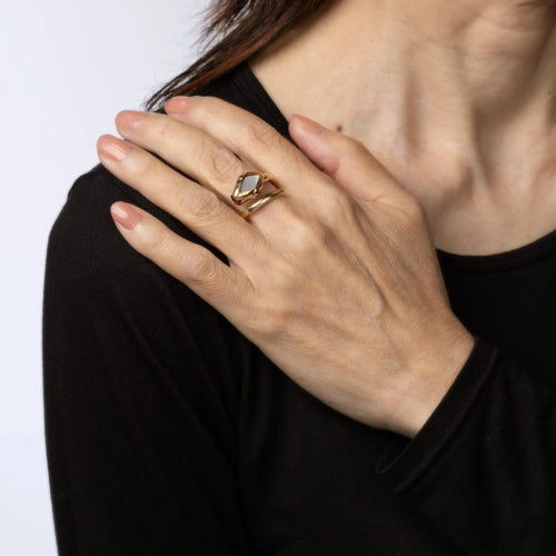 Bague 54 Bague Serpent Rubellite Serpent Enroulé Or Jaune 58 Facettes G13489