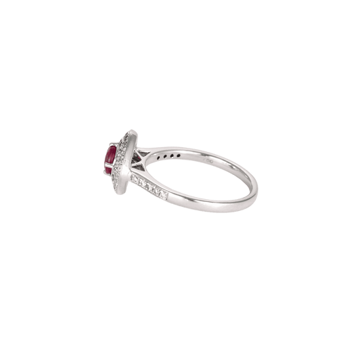 Bague 54 BAGUE OR BLANC, RUBIS ET DIAMANTS 58 Facettes BO/240045