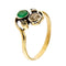 Bague 54 Bague Contrarié avec émeraude et diamants 58 Facettes 35532