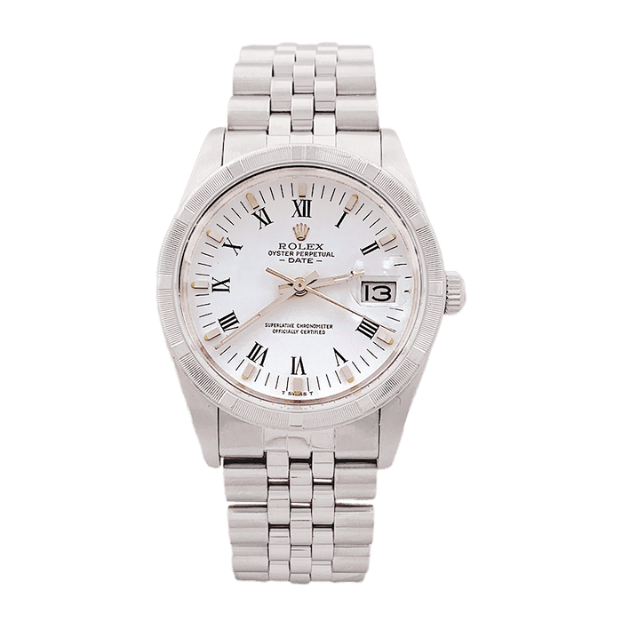 Montre Montre Rolex "Oyster Perpetual Date" acier. 58 Facettes 34132