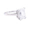 Bague 52 Bague solitaire platine, or blanc et diamant 4,05 carats. 58 Facettes 33701