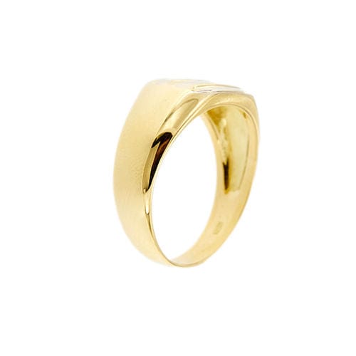Bague 64 Bague en or jaune pour homme avec diamant 58 Facettes 35928