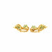 Boucles d'oreilles Dormeuses or jaune émeraudes diamants 58 Facettes 2-BOA1-GS30614-01