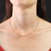 Collier Chaine maille pliée or rose 58 Facettes CVCH25