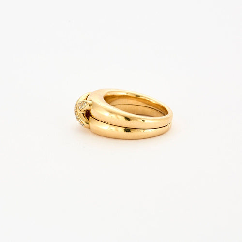 Bague 51 CHAUMET - Bague double liens 58 Facettes