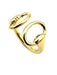 Bague 54-55 HERMES. Collection "Nausicaa", bague or jaune 18K 58 Facettes