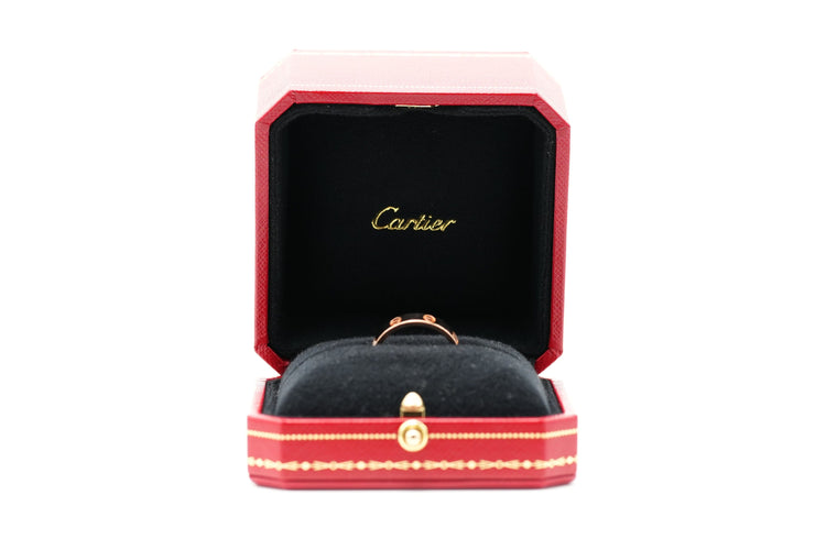 Bague 56 Cartier - Bague Love en or rose 18k et diamant taille brillant 58 Facettes 23266