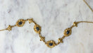 Collier Collier Ancien Draperie Or Jaune et Saphir 58 Facettes