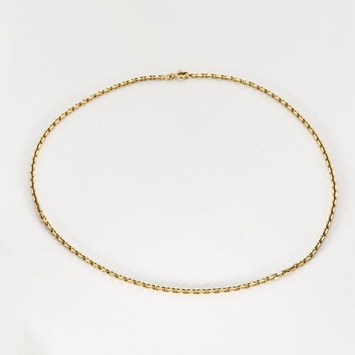 Collier Sautoir en or jaune à maille forçat 58 Facettes AUX1117