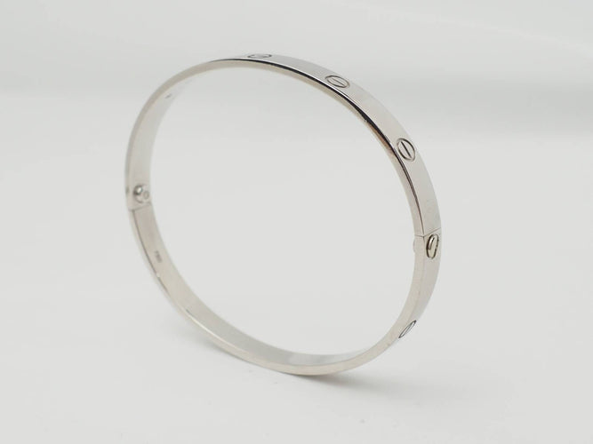 Bracelet Bracelet Cartier Love en or blanc 58 Facettes 33259