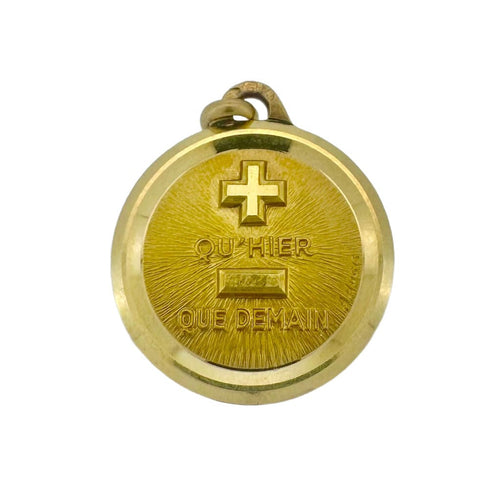 Pendentif Augis - Médaille or jaune 58 Facettes