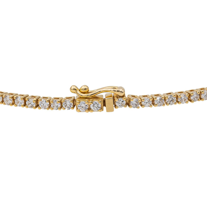 Yellow Gold Diamond Line Bracelet