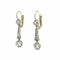 Boucles d'oreilles Boucles d'oreilles pendantes en or et platine de style édouardien serties de diamants 58 Facettes