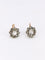 Boucles d'oreilles Dormeuses marguerite diamants taille rose 58 Facettes 1090.3