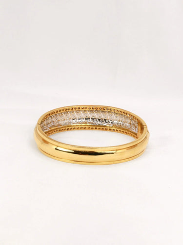 Bracelet Bracelet jonc or jaune diamants 5 ct 58 Facettes J404