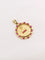 Pendentif AUGIS - Médaille Amour entourage coeur rubis Plus qu’hier moins que demain or jaune diamant rubis 58 Facettes J465
