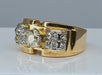 Bague 54 Bague Tank or jaune diamants 58 Facettes AB366