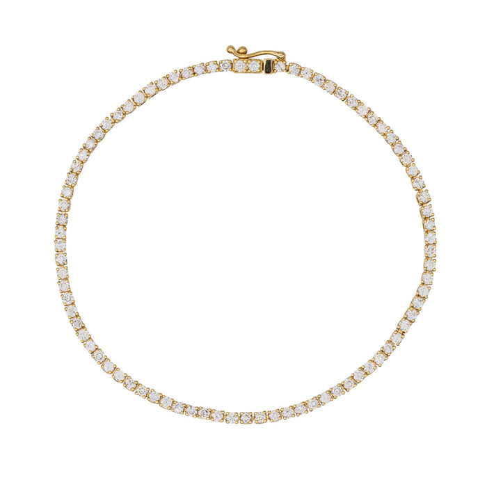 Yellow Gold Diamond Line Bracelet