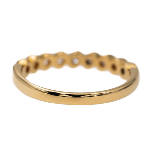 Bague 52 Bague Demi alliance Or jaune Diamant 58 Facettes 2897410CN