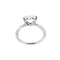 Bague 54 Bague cœur Or blanc Diamants 58 Facettes 23750