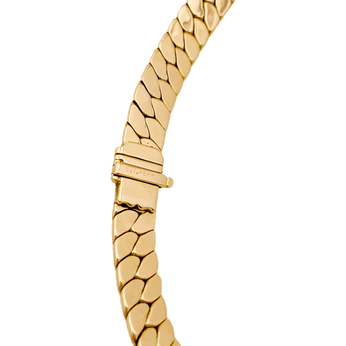 Collier Collier O.J. PERRIN, or jaune, diamants, saphirs et émeraudes. 58 Facettes 34526