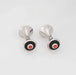 Boutons de manchette CARTIER - Boutons de manchette en argent sterling avec onyx corail 58 Facettes G13667