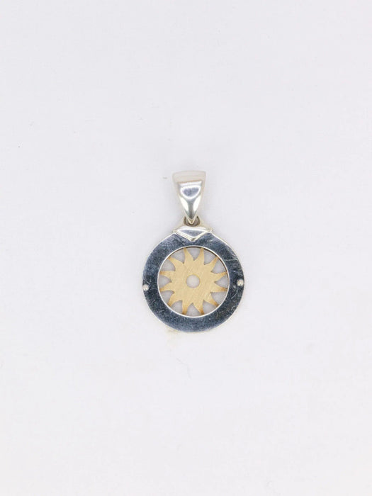 Pendentif Pendentif BVLGARI Tondo Sun or acier 58 Facettes J280