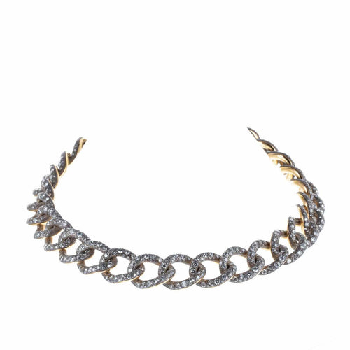 Collier POMELLATO - Collier chaîne en or rose et diamants 58 Facettes 2.18449