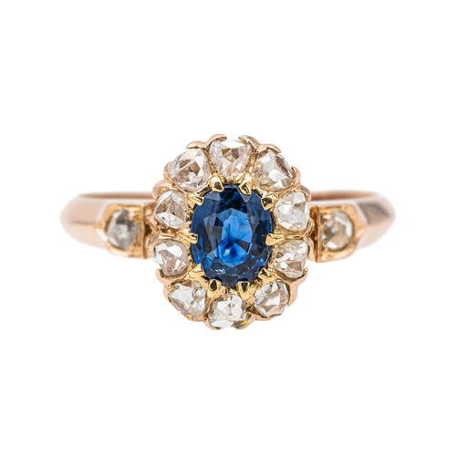 Bague 52 Bague Pompadour Or rose Saphir 58 Facettes 3241058CN