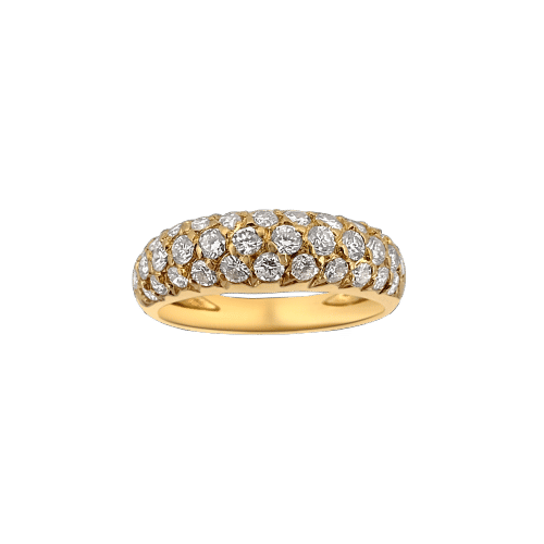 Elegantní polovina prstenu Van Cleef & Arpels s diamanty v 18kt žlutém zlatě 