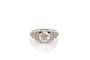 Bague diamant de 1,48cts J/VS2 en platine 58 Facettes 27449-27284