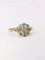 Bague 54 Bague or jaune marguerite diamants 58 Facettes J395