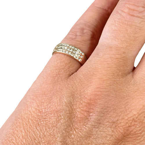 Bague 50 Bague diamants en or 18 carats 58 Facettes 331