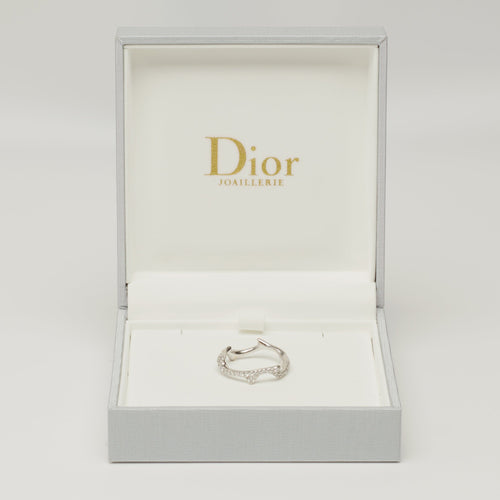 Bague 56 DIOR - Bague Bois de rose en or blanc et diamants 58 Facettes
