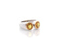 Bague 49 Bague d'occasion saphirs jaunes en or 18k 58 Facettes 27400
