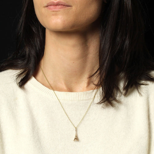 Pendentif Pendentif breloque tour Eiffel or rose 58 Facettes CVP161