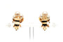 Boucles d'oreilles Boucles d'oreilles Art Déco or jaune serties de perles 58 Facettes 21823