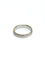 Bague 58 Alliance homme guillochée en or blanc 18 carats 58 Facettes