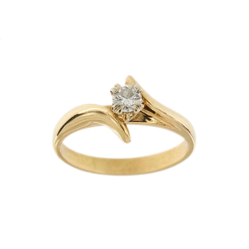 Bague Bague solitaire contrariée avec diamant 0,30 ct 58 Facettes 31425