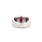 Bague BAGUE OR BLANC DIAMANTS ET RUBIS. 58 Facettes BO/230061/